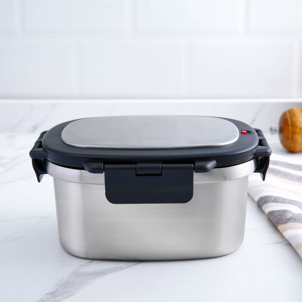 Mainstays 33 oz Insulated Stainless Steel Lunch Box Food Storage Container with Lid