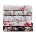 Betsey Johnson Vintage Floral Light Pink & Pink Full/Queen Bed Blanket, Soft Cozy Bedroom Blanket, Machine Washable