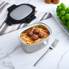 Mainstays 33 oz Insulated Stainless Steel Lunch Box Food Storage Container with Lid